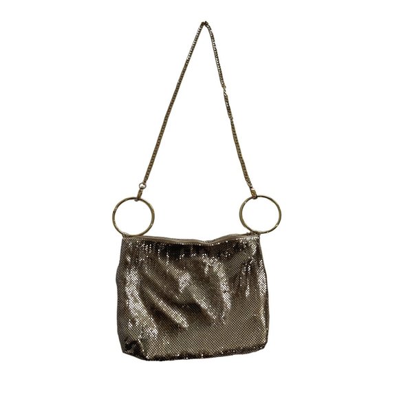 Ola Berg Handbags - Ola Berg Shar Mesh Convertible Bag in Gold
